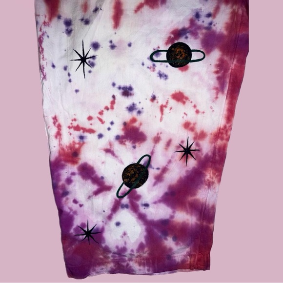 Hand painted/ Tie dyed pants - Picture 3 of 4
